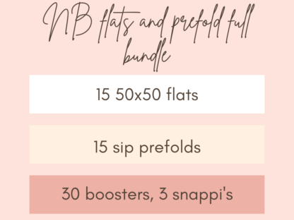 Newborn Flats & Prefolds Full Bundle