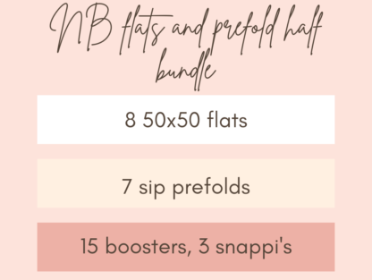 Newborn Flats & Prefolds ½ Bundle